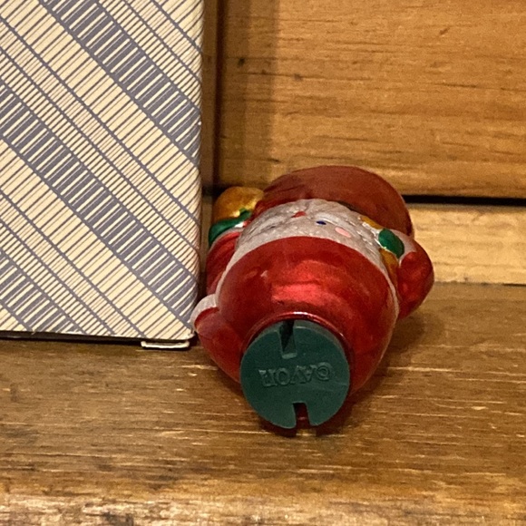 Vintage Avon Gift Collection Glass Light Cover Santa Christmas Ornament 🎄NIB - Picture 3 of 6